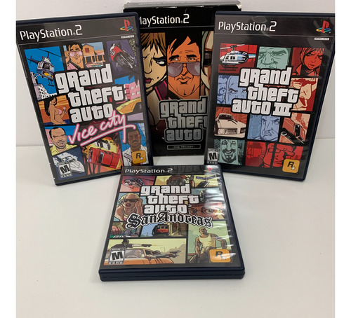 Gta The Trilogy Ps2 3 Jogos 100% Originais Completos Raro (Usado)
