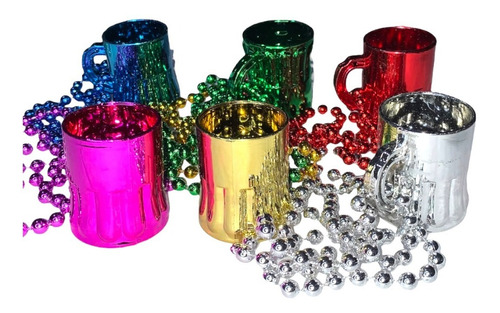 Collar Shot Tequila 60 Pza Caballito Vaso Colores
