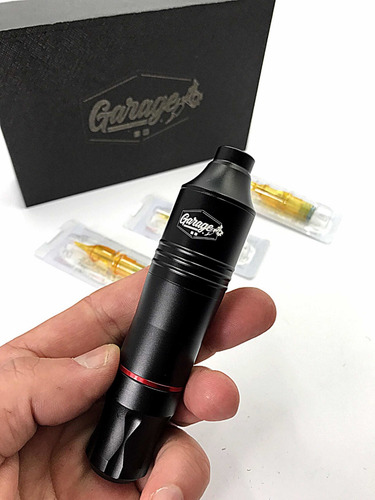 Maquina Pen Garage Slim Tattoo Tatuaje Pmu Micropigmentacion Negro