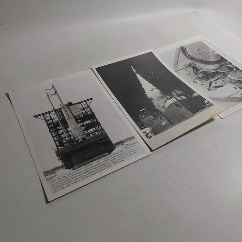 Antiguas Fotos Naves Espaciales. Lote De 9. Ian1923 (Usado)