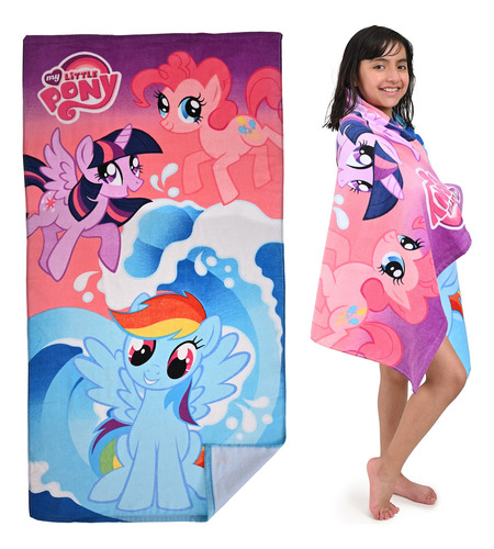 Toalla De Baño Infantil Niñas My Little Pony Extra Suave