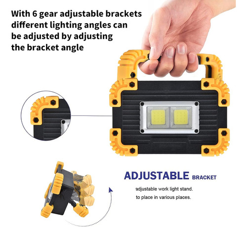 Luz Led Portátil Y De Emergencia Con Carga Usb