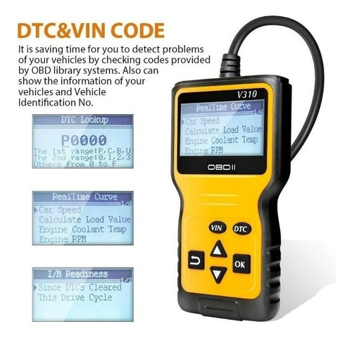Nuevo Escáner Automotriz V310 Para Vehículo Obd2 Eobd Desde