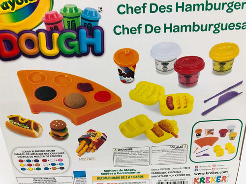 Crayola Set De Masas Grande Chef De Hamburguesas Kreker