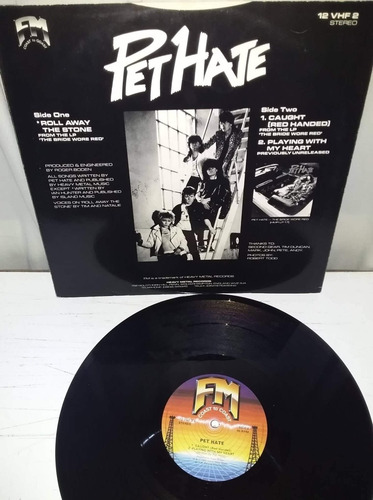Lp Pet Hate - Roll Away The Stone ( Motley Crue, Aerosmith ) (Usado)
