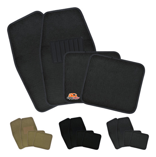 Tapete Alfombra Universal Para Auto Camioneta 4 Piezas