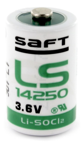 Pilha De Lithium Ls14250 1/2aa 3,6v Saft (francesa) Li-socl2 