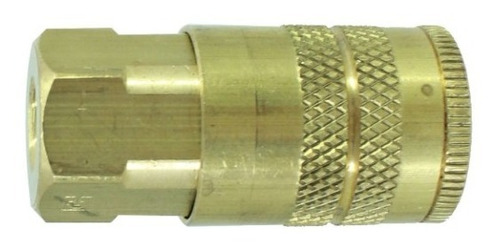 Cople Rápido Neumático Hembra Parker B23e 3/8 X 1/4 25402580 Color Dorado