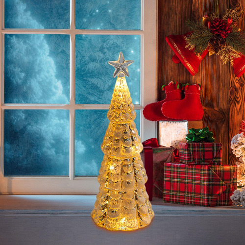 Rvore De Natal De Mesa Com Luzes Ornamento De Natal Estilo C