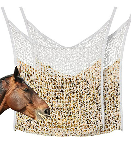 Juego De 2 Bolsas De Heno De Alimentación Lenta Para Caballo