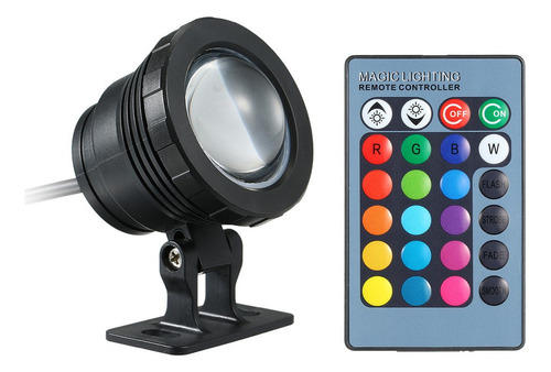 Y Para Ac/dc 12v 10w Rgb Led Luz Submarina Lámpara