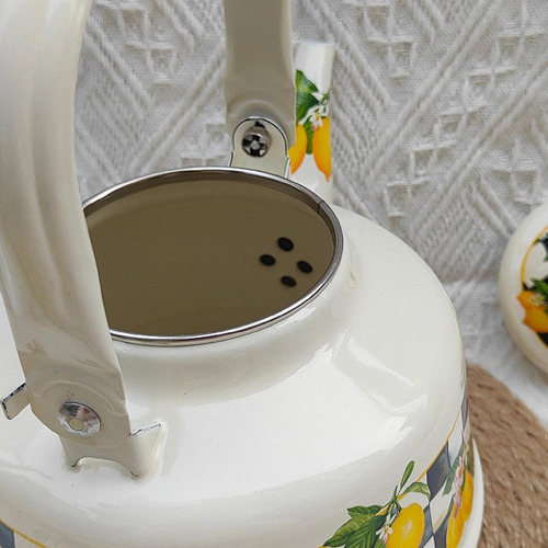Tetera De Esmalte Creativa, Tetera De Agua A Prueba De 1,1 L