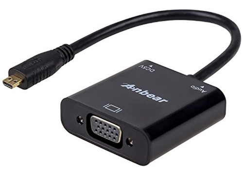 Adaptador Convertidor De Video Anbear Micro Hdmi A Vga (mach