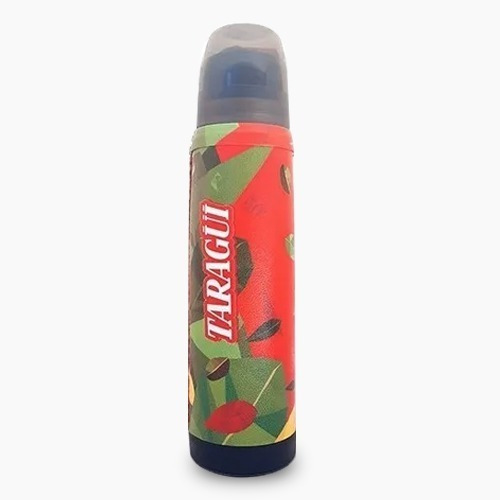Termo Taragüi Forrado En Ecocuero Rojo Y Verde Mod. Luminox