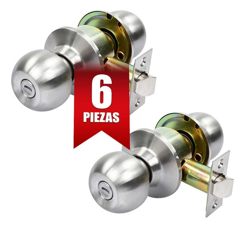 Cerradura Pomo Gamma Baño Phillips Mx7030 6 Pzas