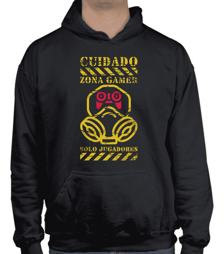 Sudadera Con Capucha Cuidado Zona Gamer Solo Jugadores