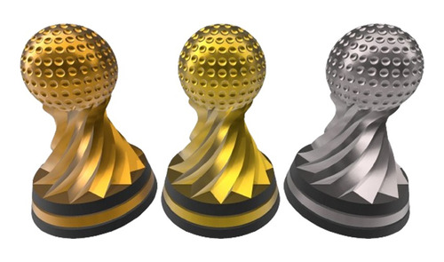 Trofeos Personalizables Para Torneos De Golf  Impresos En 3d