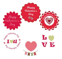 Comprar 18 Obleas Comestibles 5 Cm Diámetro Feliz San Valentín 1
