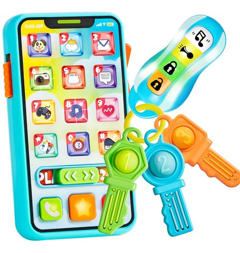 Joyin Baby Musical Telephy Telephy And Car Keys Teather Set