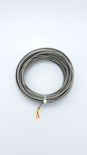 Cable Para Termopar Tipo K Cal.20 Fibra Y Malla: 10 Metros