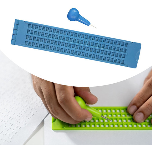 Braille Writing Con Bolígrafo, Suministros De Azul