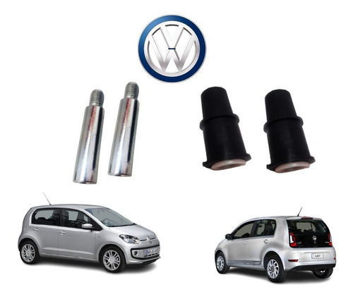Imagem 4 de 10 de Par De Kit Pino Guia Bucha Pinça Freio Vw Up Gol Fox Saveiro