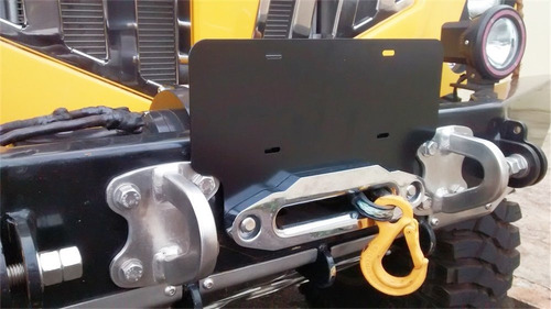 Suporte De Placa Dianteira Para Jeep/diversos - Aço