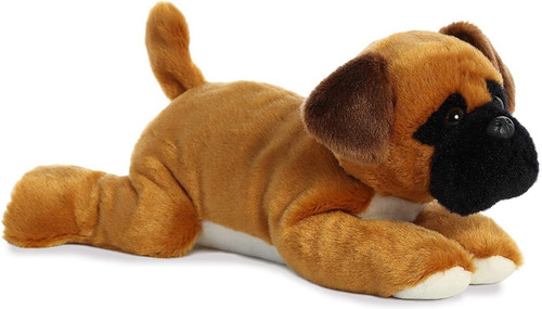 Perro Boxer Chad De Peluche Color Cafe Aurora Flopsie 31 Cm