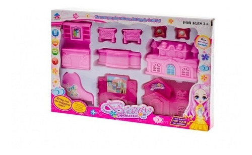 Imagen 2 de 6 de Set De Muebles Y Electrodomesticos Para Casa De Muñeca 330-4