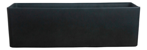 Maceta Horizontal Rectangular Gris Oscuro Interior Exterior