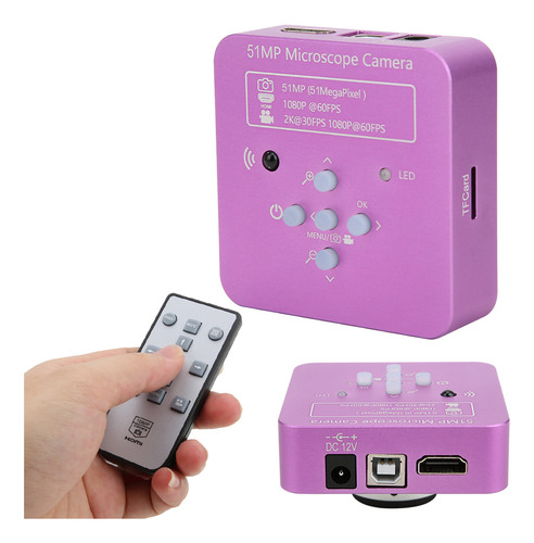51mp 1080p 60fps Usb Microscopio Industrial Gasas De Aumento