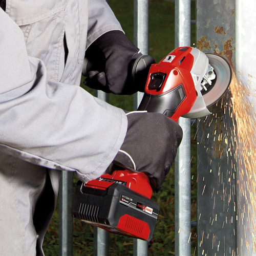 Imagen 5 de 9 de Kit Taladro Atornillador A Bateria + Amoladora Einhell Te-tk