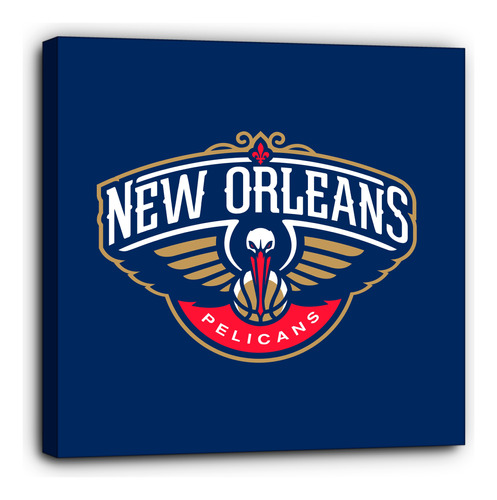 Cuadro Canvas Básquetbol Nba New Orleans Pelicans 40x40cm