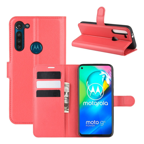 Para Motorola Moto G8 Power Litchi Texture Horizontal Flip P