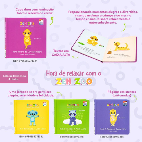 Zen Zoo - Resiliência: Hora Da Gratidão Do Coala Gentil, De Lake Press. Editora Happy Books, Capa Dura Em Português