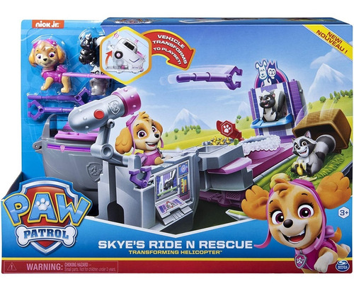 Paw Patrol Auto Grande Chase Rubble Skye O Marshall Original