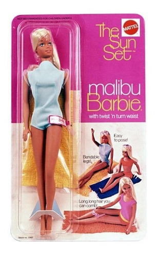 Imagem 1 de 1 de Barbie Malibu Mattel 1067-1971