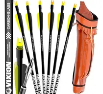 Comprar Aljava De Costas Ac-bdo + 06 Flechas Drone 30 Arco E Flecha
