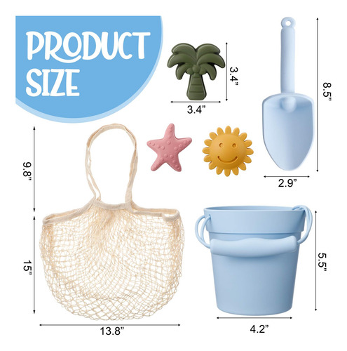 Set De Juguetes De Playa De Silicona 14 Piezas Para Niños