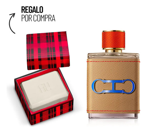 Kit Perfume Hombre Carolina Herrera Ch Men Pasión Edp 100 Ml