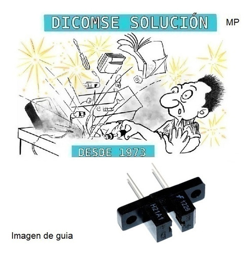 Sensor De Interrupción Óptico H21a1 H21 Dip4