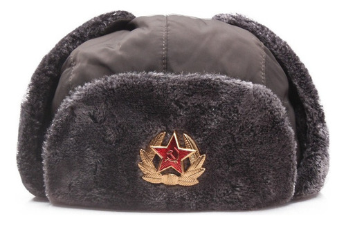 A5+gorra Rusa Shapka Ushanka (gris, Medical 62)