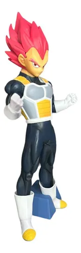 Figura Vegeta Fase Dios Rojo 14 Cm - Dragon Ball