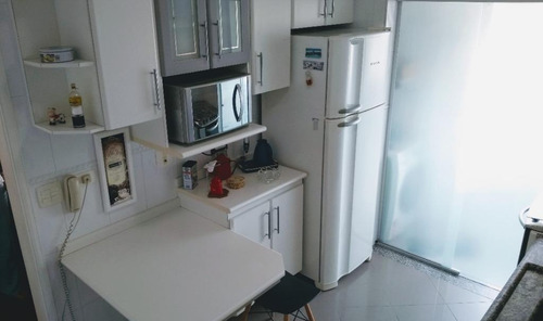Belíssimo Apartamento Todo Planejado Com 104m², 3 Dormitórios, Sendo 1 Suíte, Andar Alto, Face Norte - Ap0230