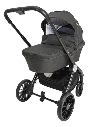 Carrinho De Bebê Sunny E Moisés Melange Preto - Kiddo