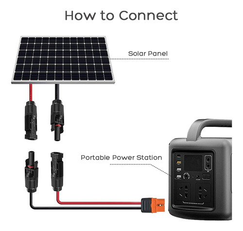 Cable Adaptador De Conector Solar A Xt60i Para River 2/river