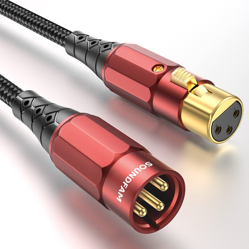 Soundfam Cable Xlr Macho A Hembra De Alta Calidad Para Micro