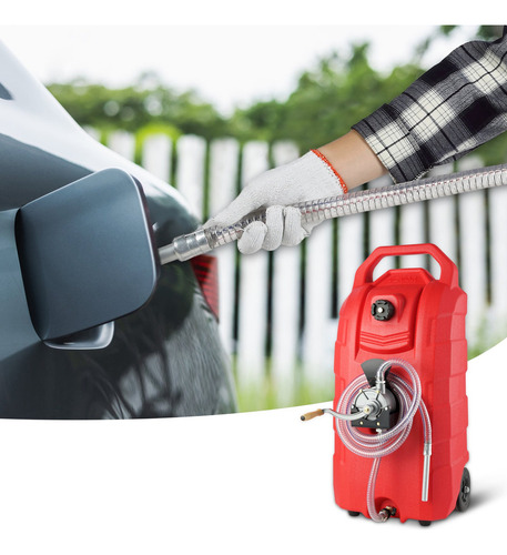 Contenedor De Combustible Portátil De 16 Galones Vevor Color Rojo