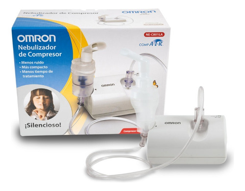 Nebulizador Omron Ne-c801la Compresor Blanco 127v Blanco