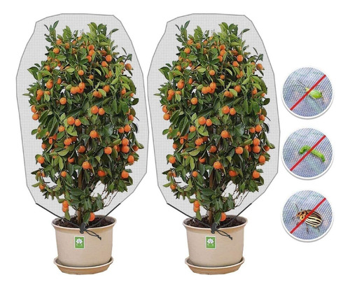 2 Piezas Planta Malla De Red De Barrera Insecto Contra Aves